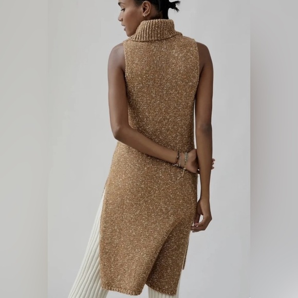 NWOT Anthropologie Flowy Maxi Knit Sleeveless Sweater. Size S (see all pics) - Picture 3 of 8